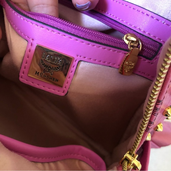 Visetos Swarovski Mini Stark Diamond Backpack Cognac - Picture 5 of 11